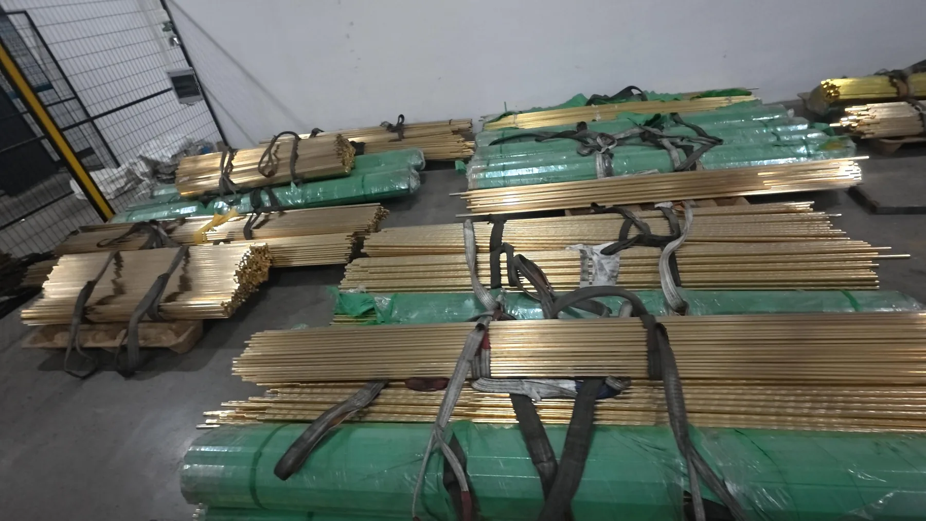 Metal housing and connector component material storage