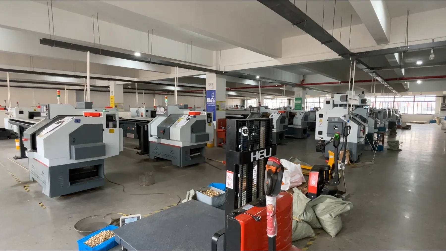 Industrial equipment workshop and control panel environment