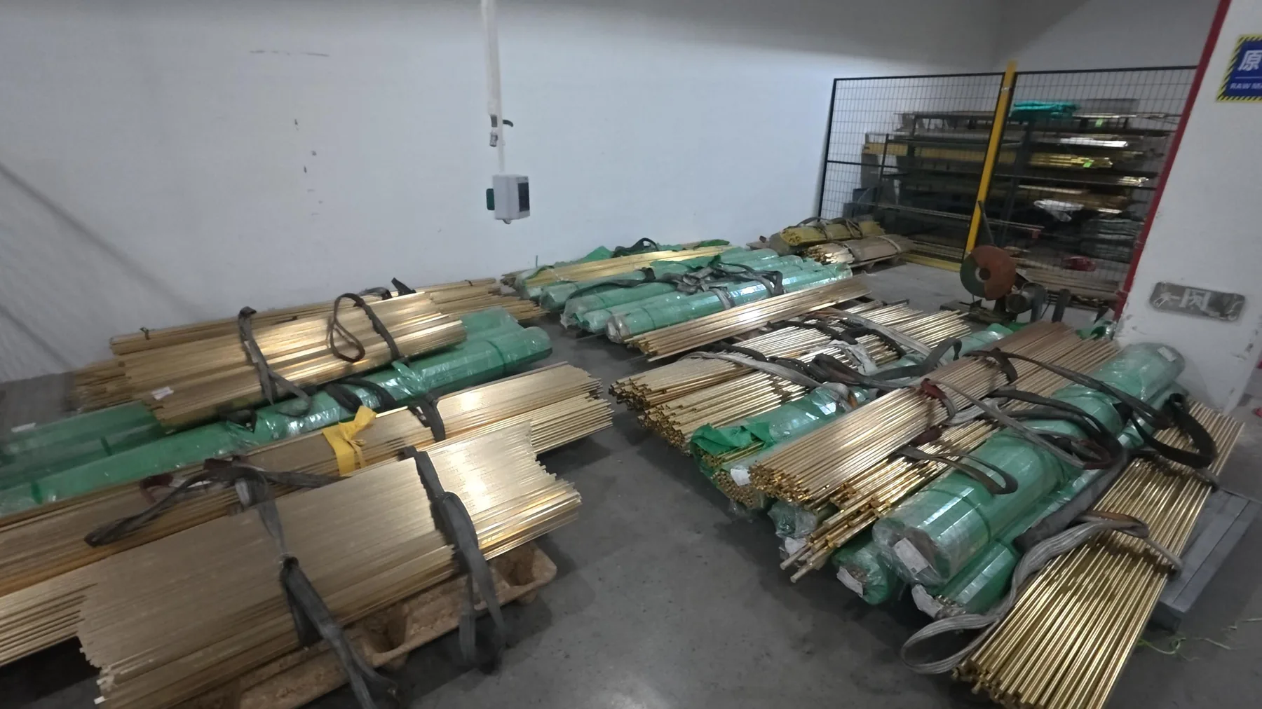 Raw material inventory used for OEM material and finish planning