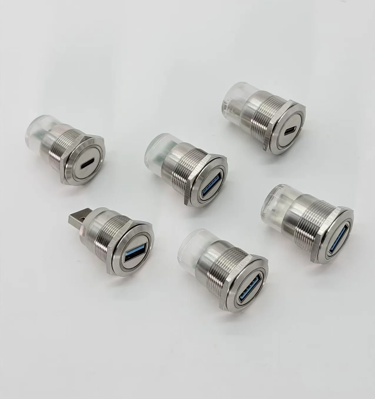 Metal USB panel connector product preview