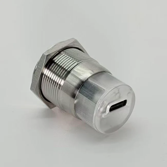GBU3-M22C-ANB USB-A female to Type-C rear view